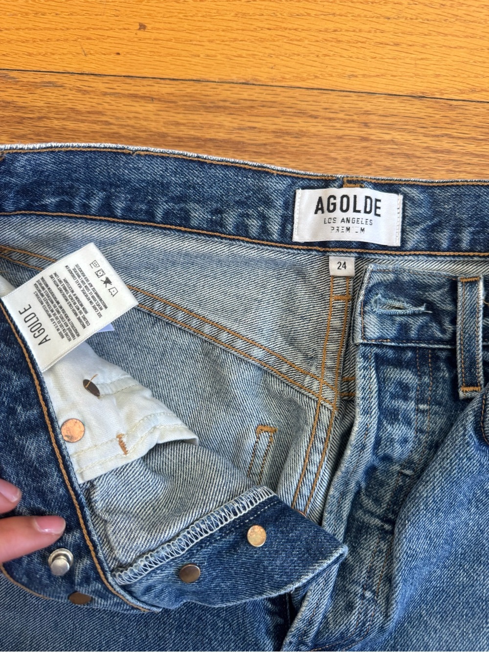 Agolde 90s Pinch Waist High Rise Straight Jeans